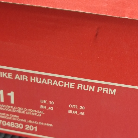 Nike Air Huarache Run Premium "Gold Rush" - Picture 8 of 8